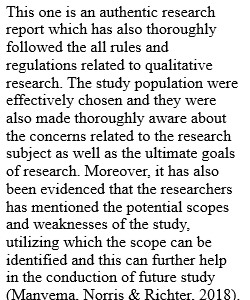 Qualitative Research Critique